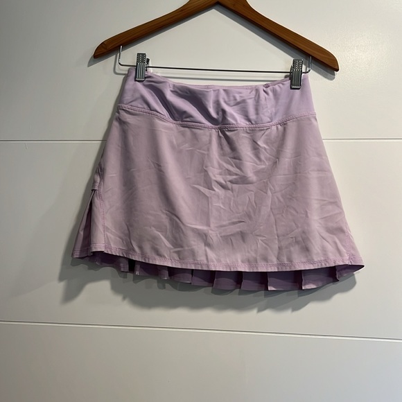 RARE Lululemon run pace setter tennis skirt pretty purple 4 tall - Picture 5 of 9